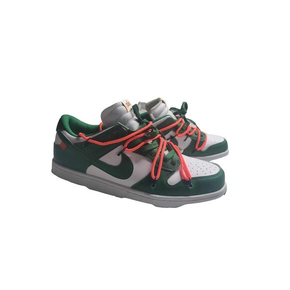 3564 Size 13 - Nike Dunk Low x OFF-WHITE Pine Green 2019‎ Beaverton, Oregon - Picture 1 of 9